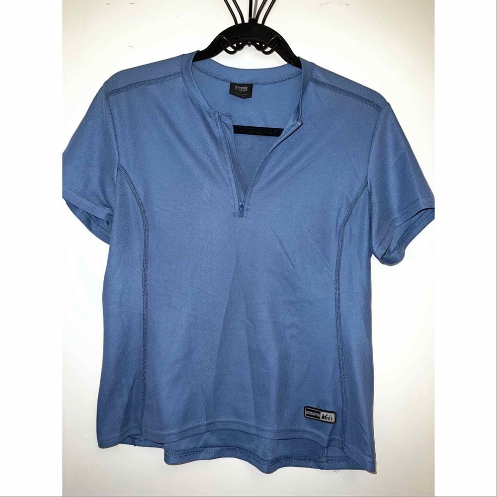 REI dri fit women’s half zip tee